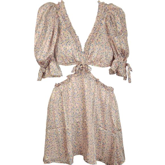 For Love & Lemons Dresses & Skirts - NWT | FOR LOVE & LEMONS Phoebe Mini Cut Out Dress Women sz S MSRP$250